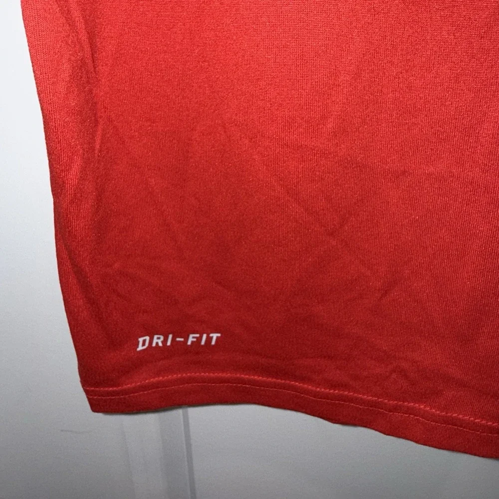 Nike Ohio State Buckeyes Shirt Mens XL Red Dri Fit NCAA Football T Shirt